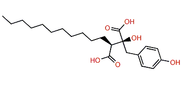 (2S,3S)-2-Hydroxy-2-(4-hydroxybenzyl)-3-undecylsuccinic acid